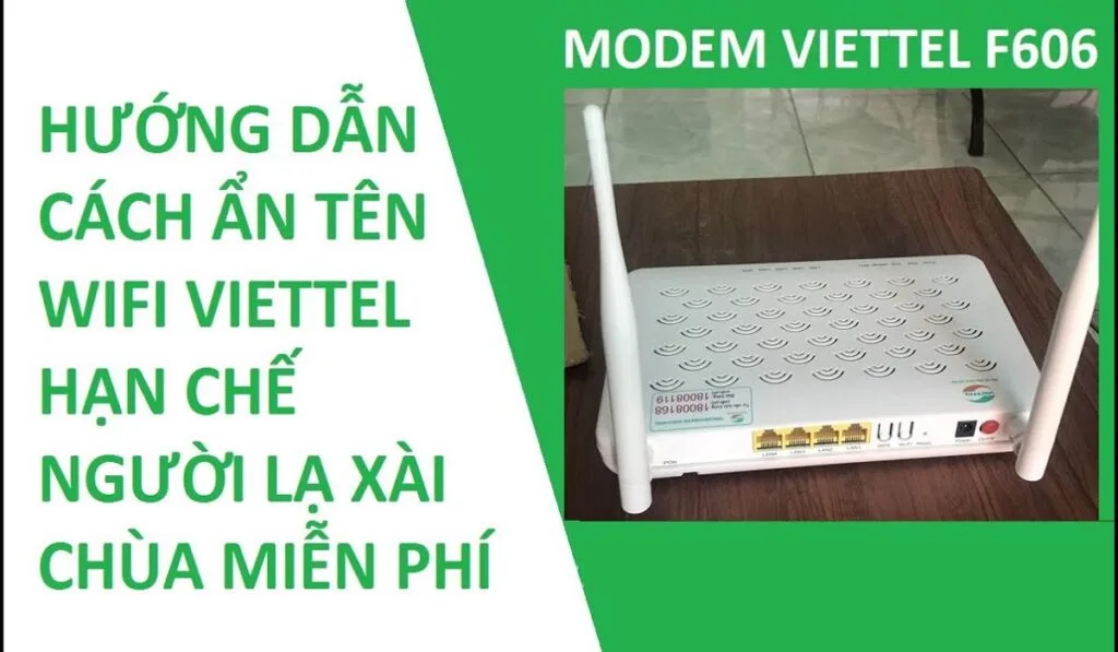 Cách ẩn tên wifi viettel