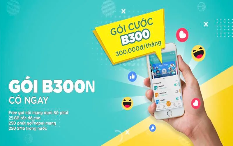 goi tra sau b300n viettel