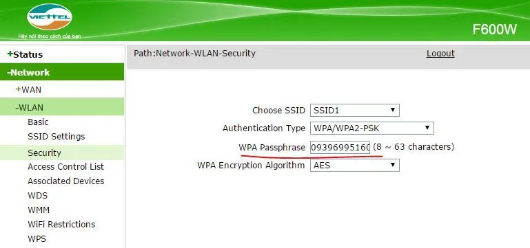 Cách đổi mật khẩu modem ZTE Viettel đơn giản ai cũng làm được 3 Đổi mật khẩu modem ZTE Viettel
