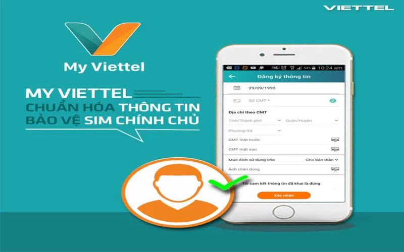 Đăng ký sim Viettel chính chủ tại nhà