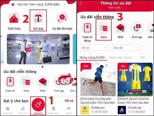 Hướng dẫn sử dụng My Viettel đổi điểm tích lũy nhanh chóng, đơn giản 4 My VIettel đổi điểm