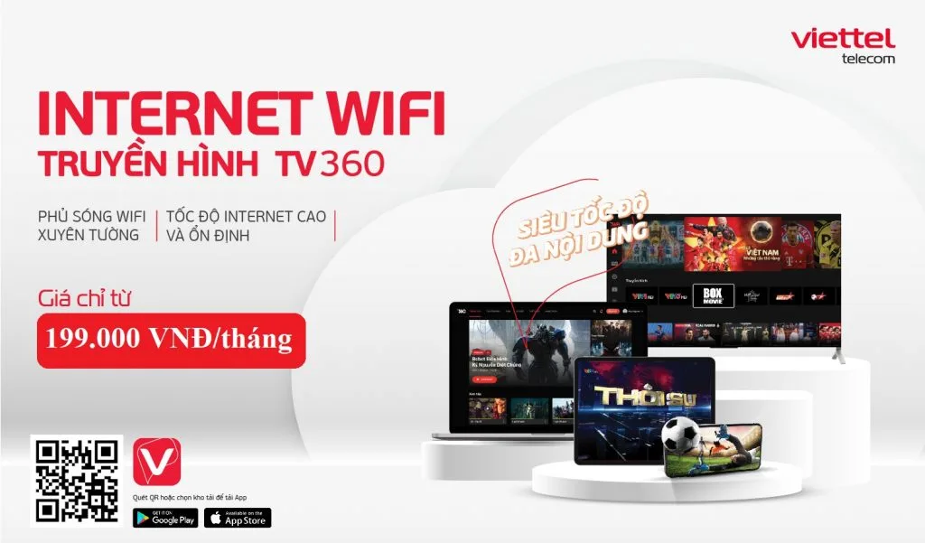 Combo internet và truyền hình Viettel