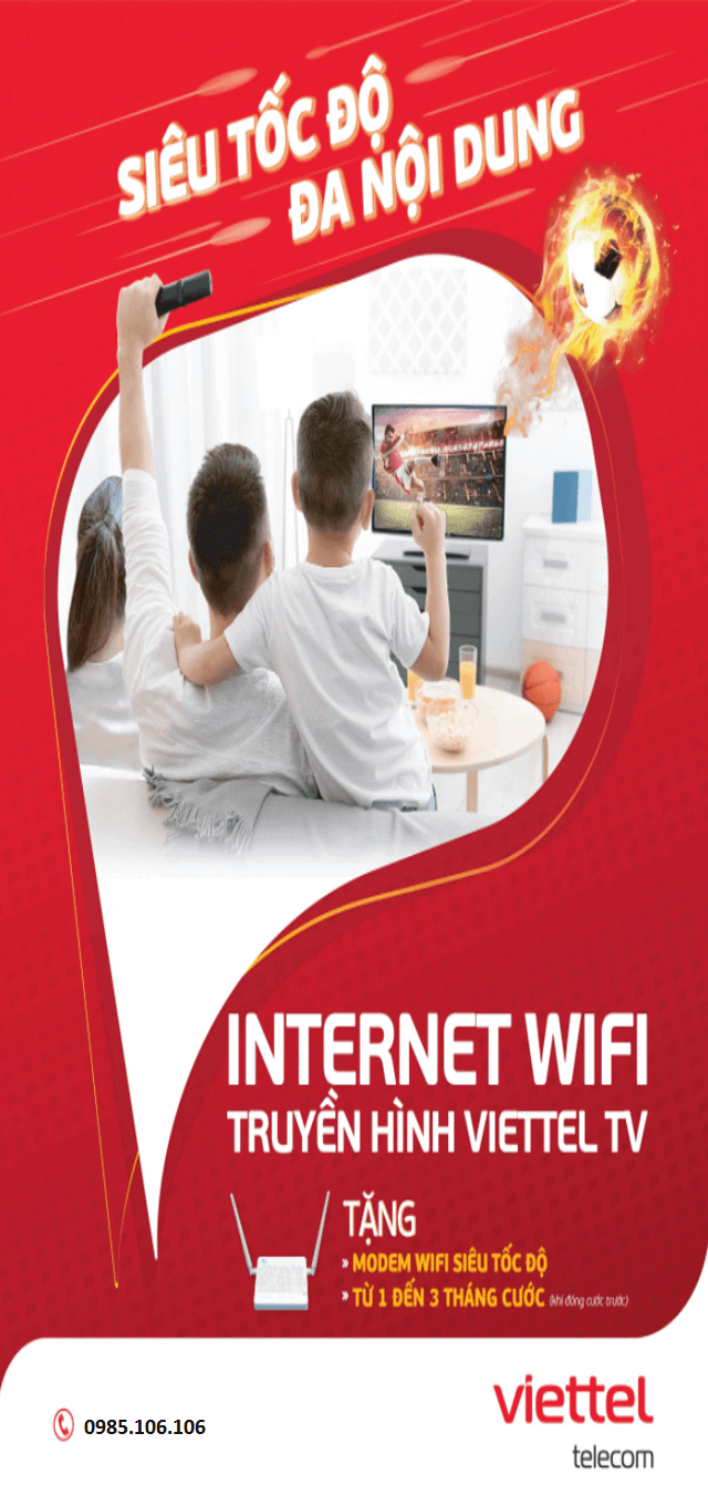 Combo internet va truyen hinh Viettel