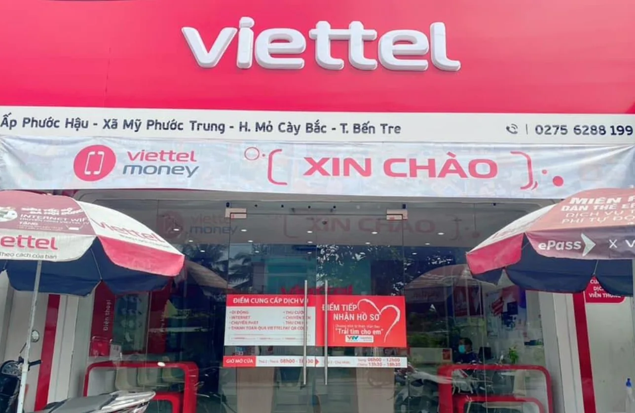 Cua hang Viettel Mo Cay Bac