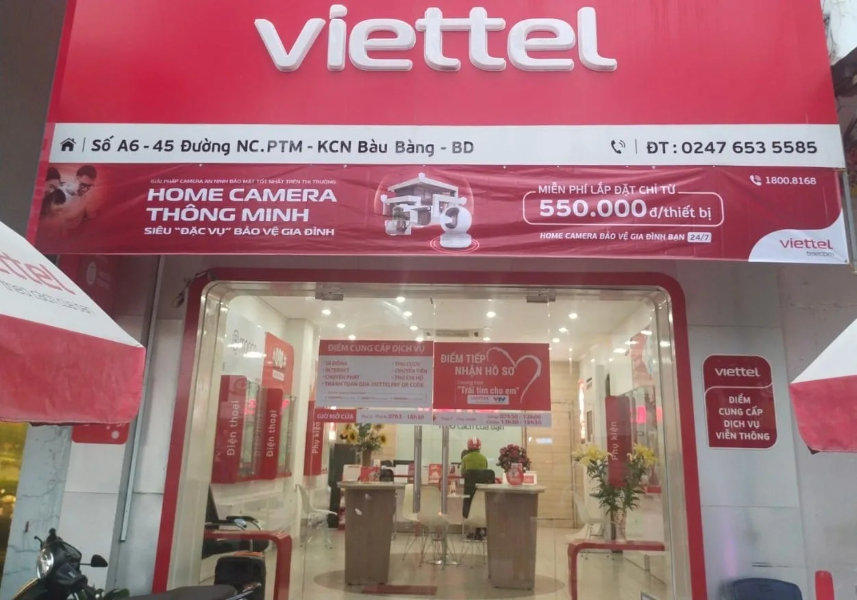 Cua hang Viettel Bau Bang