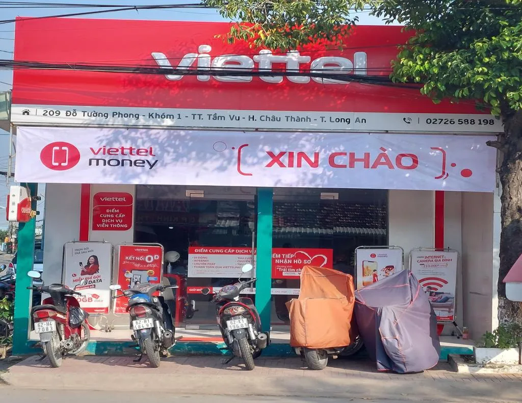 Cua hang Viettel Chau Thanh Long An