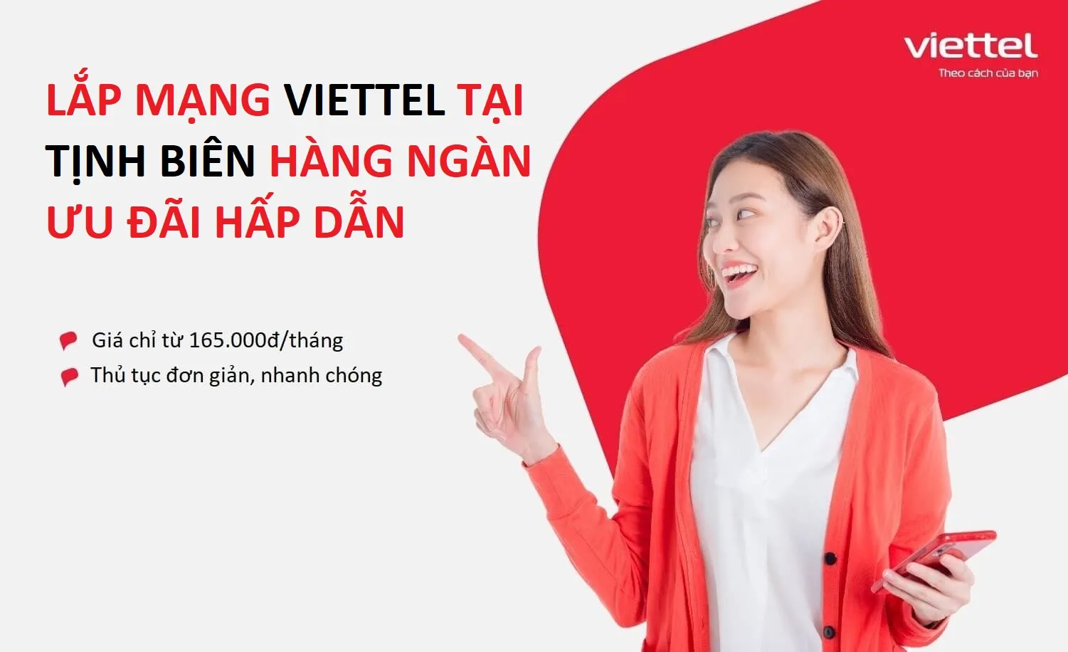 Lắp mạng Viettel tại Tịnh Biên khuyến mãi hấp dẫn, thủ tục đơn giản 1 Lap mang Viettel tại Tinh Bien