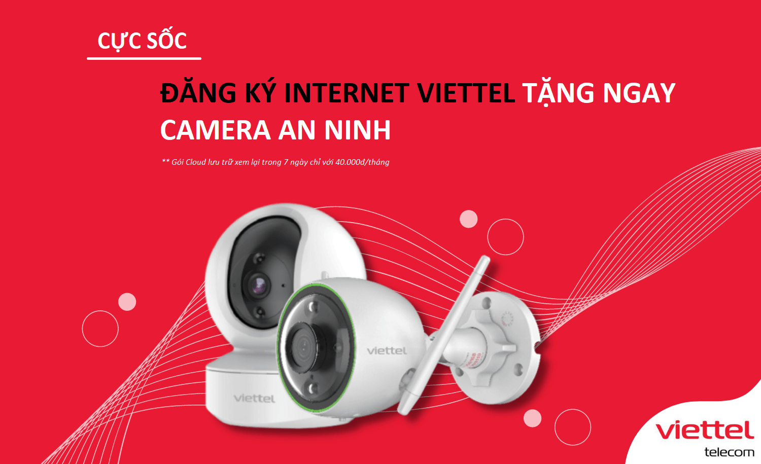 Lap internet Viettel tang camera